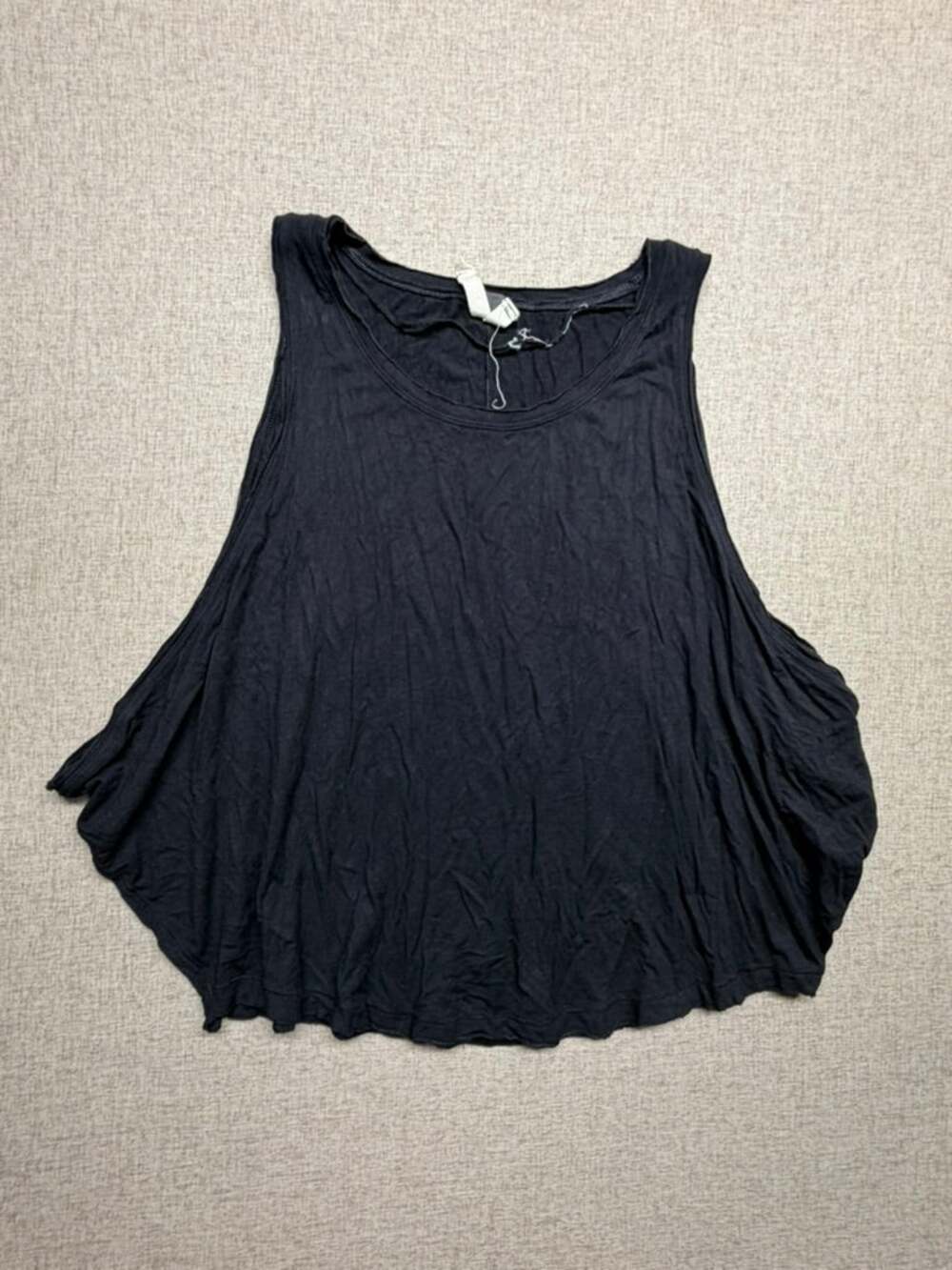 We The Free Free People Black Oversized Flowy Swing Tank Top XS Boho